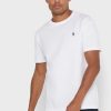 Vita Ralph Lauren Essential T-shirts med rund hals för män Vita Ralph Lauren Essential T-shirts med rund hals för män