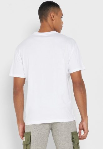 Vita Ralph Lauren Essential T-shirts med rund hals för män