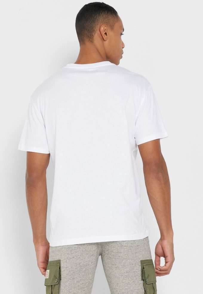 Vita Ralph Lauren Essential T-shirts med rund hals för män