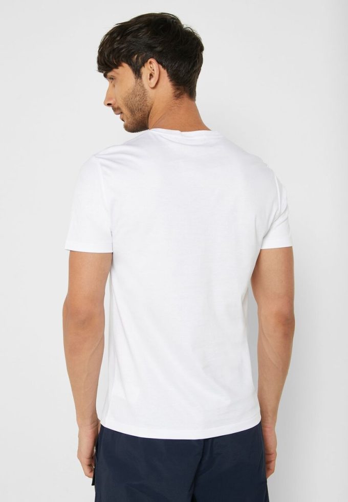 Vita Ralph Lauren Essential T-shirts med rund hals för män