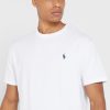 Vita Ralph Lauren Essential T-shirts med rund hals för män