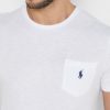 Vita Ralph Lauren Essential T-shirts med rund hals för män