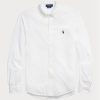 Vita Ralph Lauren fjäderviktiga meshskjortor för män Vita Ralph Lauren fjäderviktiga meshskjortor för män
