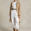Vita Ralph Lauren fleecefriidrottsbyxor för kvinnor Vita Ralph Lauren fleecefriidrottsbyxor för kvinnor
