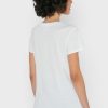 Vita Ralph Lauren grafiska T-shirts med rund hals för kvinnor Vita Ralph Lauren grafiska T-shirts med rund hals för kvinnor