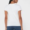 Vita Ralph Lauren grafiska T-shirts med rund hals för kvinnor Vita Ralph Lauren grafiska T-shirts med rund hals för kvinnor