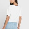 Vita Ralph Lauren grafiska T-shirts med rund hals för kvinnor