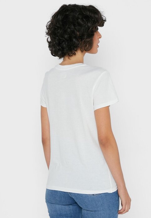 Vita Ralph Lauren grafiska T-shirts med rund hals för kvinnor Vita Ralph Lauren grafiska T-shirts med rund hals för kvinnor