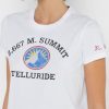Vita Ralph Lauren grafiska T-shirts med rund hals för kvinnor Vita Ralph Lauren grafiska T-shirts med rund hals för kvinnor