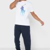 Vita Ralph Lauren grafiska T-shirts med rund hals för män Vita Ralph Lauren grafiska T-shirts med rund hals för män