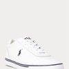 Vita Ralph Lauren Hanford lädersneakers för män