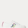 Vita Ralph Lauren Janson III Sneakers i nappaläder för kvinnor
