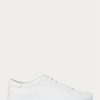 Vita Ralph Lauren Jermain lädersneakers för män