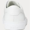 Vita Ralph Lauren Jermain lädersneakers för män