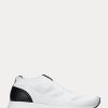 Vita Ralph Lauren Kacie Slip-On Sneakers för kvinnor