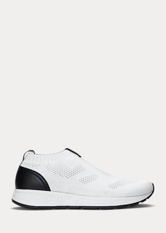 Vita Ralph Lauren Kacie Slip-On Sneakers för kvinnor