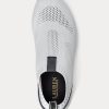 Vita Ralph Lauren Kacie Slip-On Sneakers för kvinnor