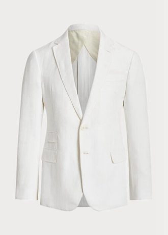 Vita Ralph Lauren Kent Herringbone Suit Blazers för män