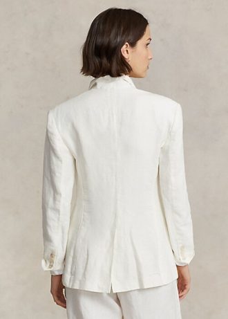Vita Ralph Lauren linneblazers för kvinnor