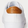 Vita Ralph Lauren Longwood lädersneakers för män