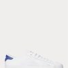 Vita Ralph Lauren Nelson Sneakers i lädertrim för män