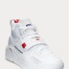 Vita Ralph Lauren PS100 High-Top Sneakers för män