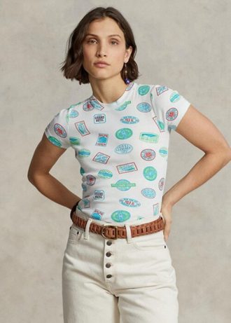 Vita Ralph Lauren Resemotiv Ralph Lauren T-shirts i bomull