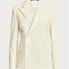 Vita Ralph Lauren Safford Wool Gabardine blazers för kvinnor Vita Ralph Lauren Safford Wool Gabardine blazers för kvinnor