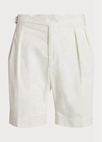 Vita Ralph Lauren Skräddarsydda Stretch Chino Shorts för män