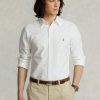 Vita Ralph Lauren Slim Fit Oxford-skjortor för män