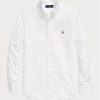 Vita Ralph Lauren Slim Fit Oxford-skjortor för män