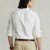Vita Ralph Lauren Slim Fit Oxford-skjortor för män