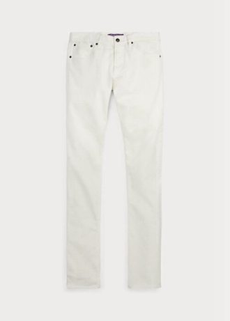 Vita Ralph Lauren Slim Fit Stretch Jeans för män