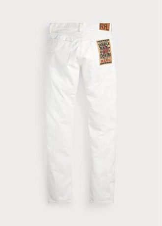 Vita Ralph Lauren Slim Fit Whitestone-jeans för män