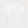 Vita Ralph Lauren T-shirts i klassisk passform för män med rund hals