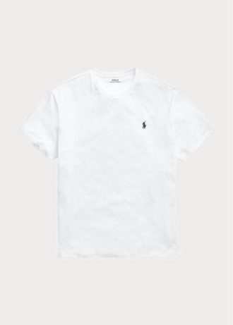 Vita Ralph Lauren T-shirts i klassisk passform för män med rund hals