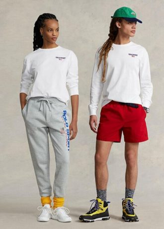 Vita Ralph Lauren T-shirts med klassisk passform och sporttröja för män