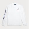 Vita Ralph Lauren T-shirts med klassisk passform och sporttröja för män