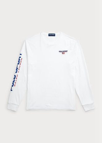 Vita Ralph Lauren T-shirts med klassisk passform och sporttröja för män