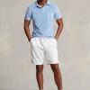 Vita Ralph Lauren Terry Shorts med dragsko för män