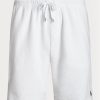 Vita Ralph Lauren Terry Shorts med dragsko för män
