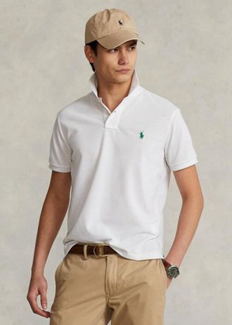 Vita Ralph Lauren The Earth pikétröjor för män