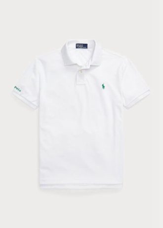 Vita Ralph Lauren The Earth pikétröjor för män