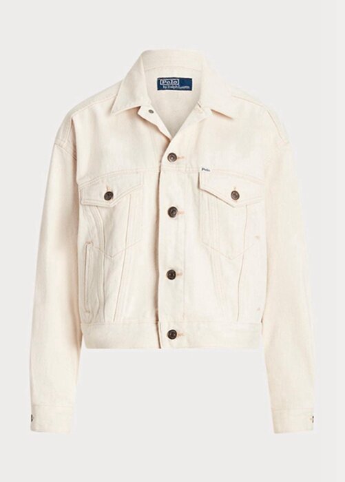 Vita Ralph Lauren The New Denim Project Trucker-jackor för kvinnor Vita Ralph Lauren The New Denim Project Trucker-jackor för kvinnor