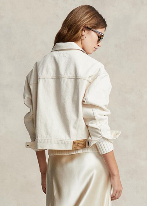 Vita Ralph Lauren The New Denim Project Trucker-jackor för kvinnor Vita Ralph Lauren The New Denim Project Trucker-jackor för kvinnor
