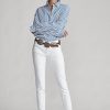 Vita Ralph Lauren Tompkins Skinny Jeans för kvinnor Vita Ralph Lauren Tompkins Skinny Jeans för kvinnor
