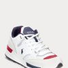 Vita Ralph Lauren Trackster 200 Sneakers för män
