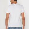 Vita Ralph Lauren tryckta T-shirts med rund hals för män