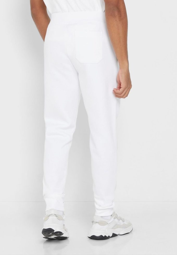 Vita träningsbyxor med Ralph Lauren logotyp för män Vita träningsbyxor med Ralph Lauren logotyp för män