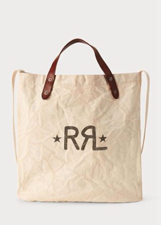 Vita tygväskor för Ralph Lauren-logotyp för män för marknaden